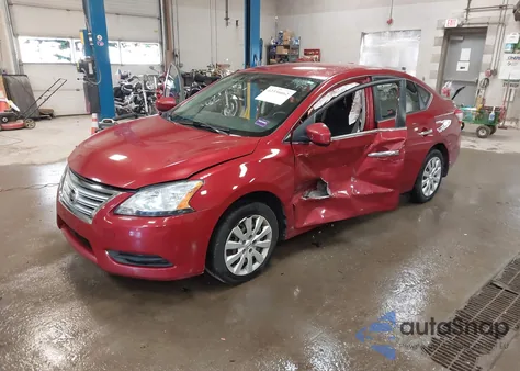2014 Nissan Sentra Sv z USA, uszkodzony, nr VIN 3N1AB7AP5EY252524